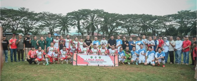Laga Amal Sepak Bola di Padangsidimpuan, Wali Kota dan Bupati Tapsel Galang Solidaritas Kemanusiaan