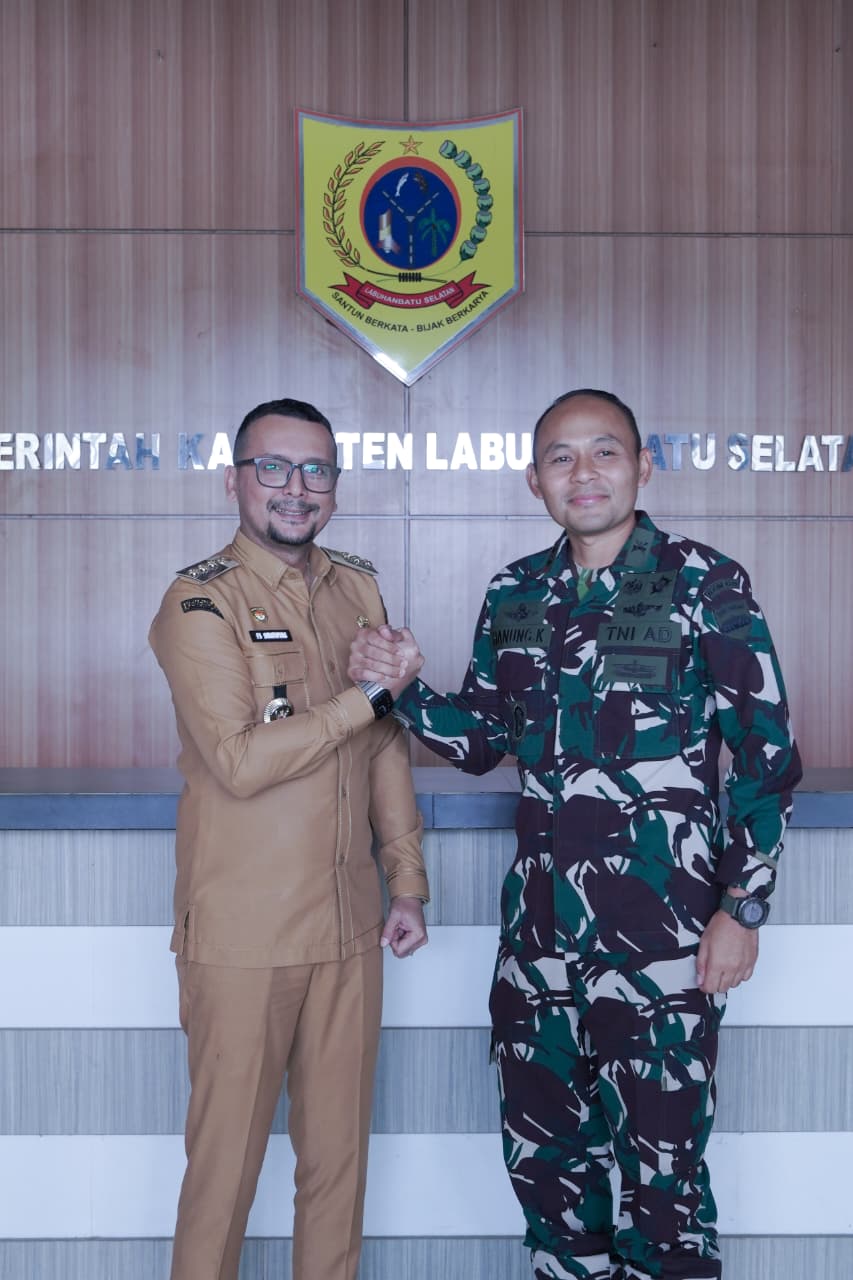 Bupati Labuhanbatu Selatan Terima Silaturahmi Dandim 0209/LB, Perkuat Sinergi Jaga Stabilitas Daerah