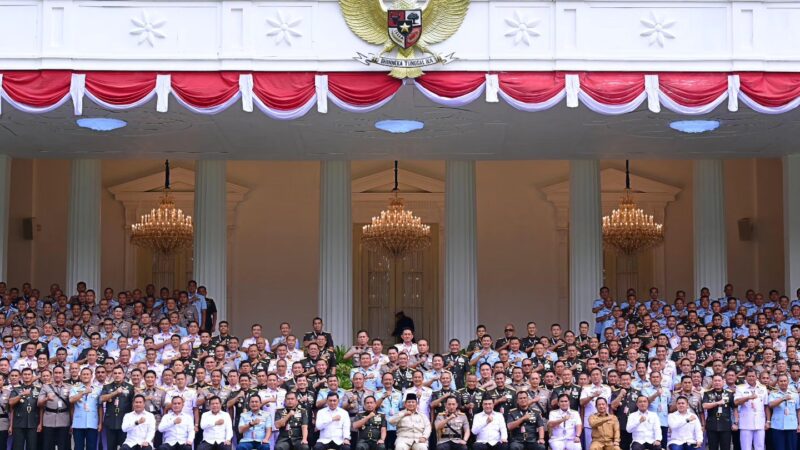 Presiden Prabowo Tekankan Sinergitas dan Kesiapsiagaan TNI–Polri dalam Rapim 2026 di Istana Negara