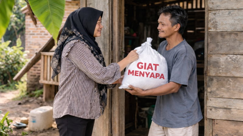 GIAT MENYAPA: H. Sugiat Santoso Salurkan Bantuan Sembako Sambut Ramadan 1447 H di Langkat