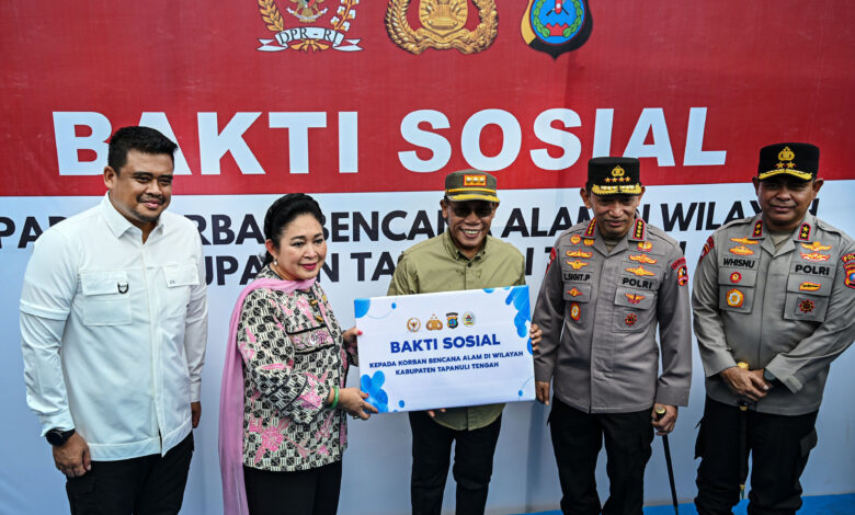 Gubernur Bobby Nasution Dampingi Kapolri dan Ketua Komisi IV Tinjau Korban Bencana dan Salurkan Bantuan