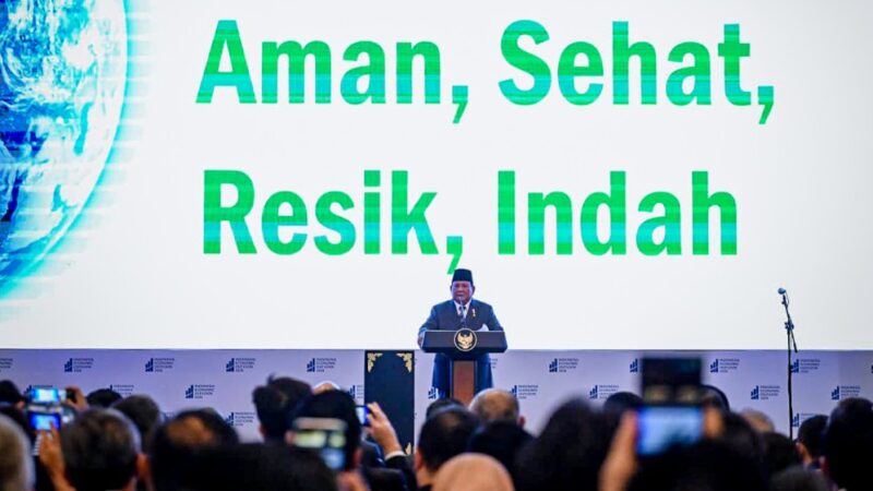 Bangun Indonesia Bersih dan Tertata, Presiden Prabowo Perkuat Fondasi Lingkungan dan Stabilitas Nasional