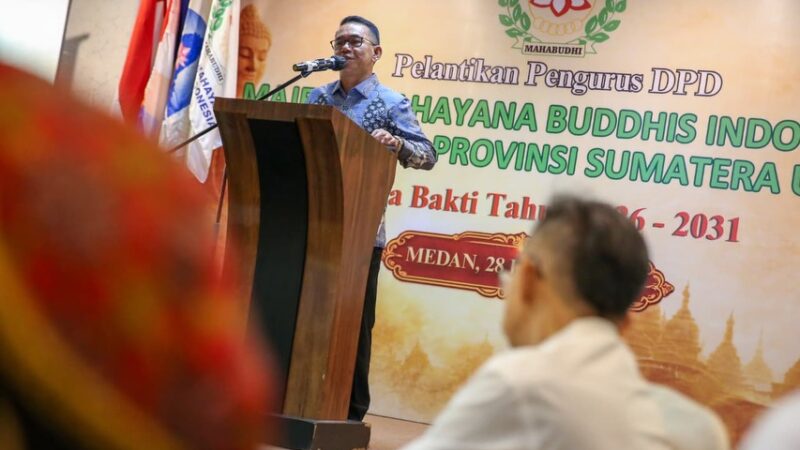 Wakil Wali Kota Medan Zakiyuddin Harahap Dukung Pelantikan DPD Mahabudhi Sumut