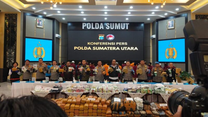 Dua Bulan Operasi, Polda Sumatera Utara Sita 179 Kg Sabu dan Tangkap Ribuan Pelaku
