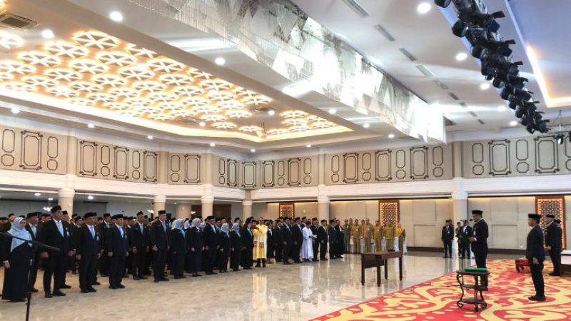 Gubernur Sumatera Utara Lantik Ratusan Pejabat Pemprov Sumut, Tekankan Fokus Eksekusi Program