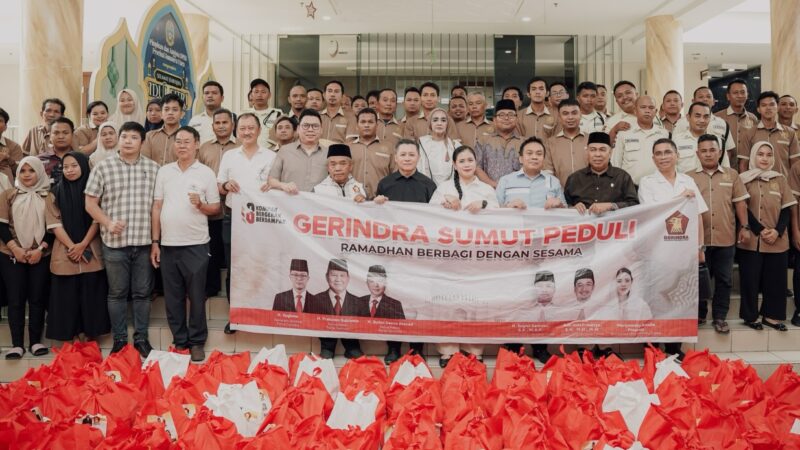 Bunda Yin: Gerindra Sumut Konsisten Berbagi, Sembako Disalurkan untuk Petugas Kebersihan dan Security DPRD Sumut