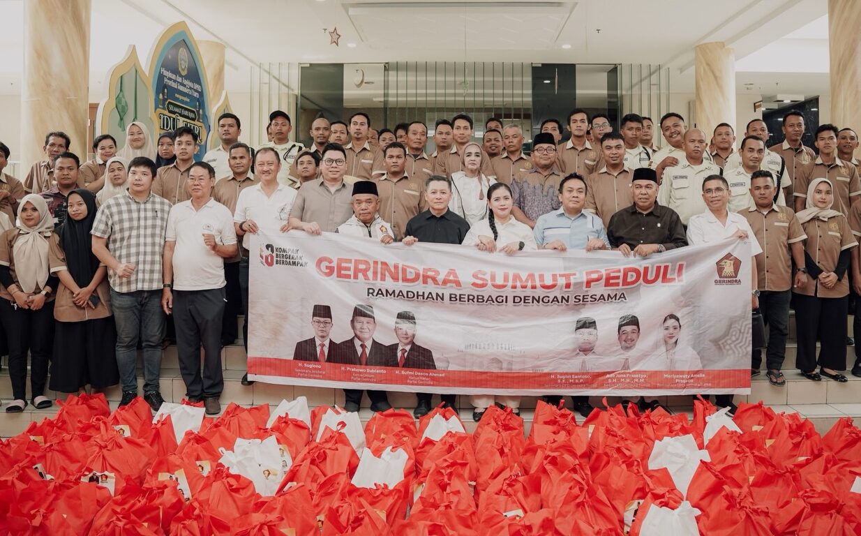 Bunda Yin: Gerindra Sumut Konsisten Berbagi, Sembako Disalurkan untuk Petugas Kebersihan dan Security DPRD Sumut