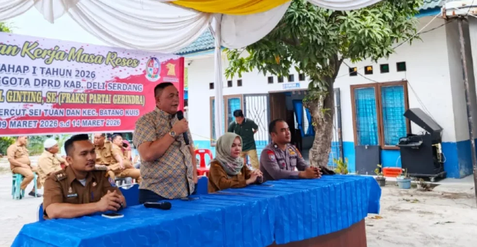 Reses I 2026, Anggota DPRD Deli Serdang Fraksi Gerindra Muhammad Dahnil Ginting Serap Aspirasi Warga Desa Sampali