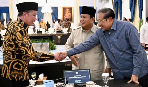 Prabowo, Jokowi, dan SBY Bertemu di Istana Merdeka, Bahas Strategi Indonesia Hadapi Geopolitik Global