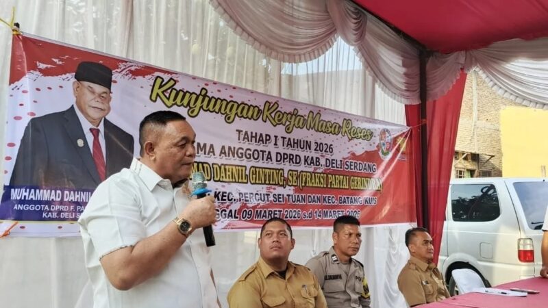 Reses Tahap I 2026, Muhammad Dahnil Ginting Jemput Aspirasi Warga Desa Tanjung Sari