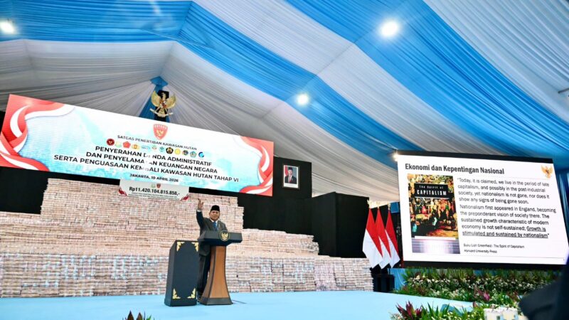 Presiden Prabowo Subianto Saksikan Penyerahan Rp11,4 Triliun Sitaan Negara, Tegaskan Komitmen Selamatkan Keuangan Negara