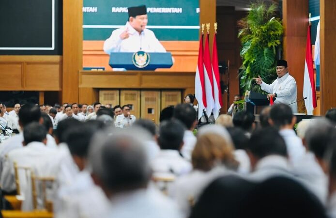 Rapat Kerja Pemerintah, Presiden Prabowo Tegaskan Indonesia Tetap Solid di Tengah Dinamika Global