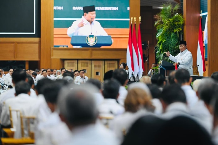 Rapat Kerja Pemerintah, Presiden Prabowo Tegaskan Indonesia Tetap Solid di Tengah Dinamika Global