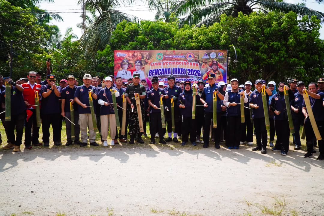 Wakil Wali Kota Medan Pimpin Apel HKB 2026, Tekankan Peran Kepling dan Sistem Peringatan Dini