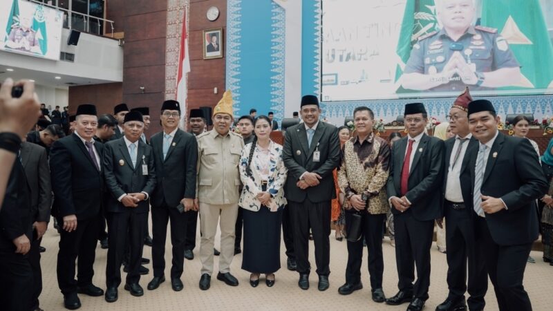 Bunda Yin Hadiri Rapat Paripurna HUT ke-78 Sumut, Gubernur Bobby Nasution Tekankan Kolaborasi Menuju Daerah Berdaya Saing