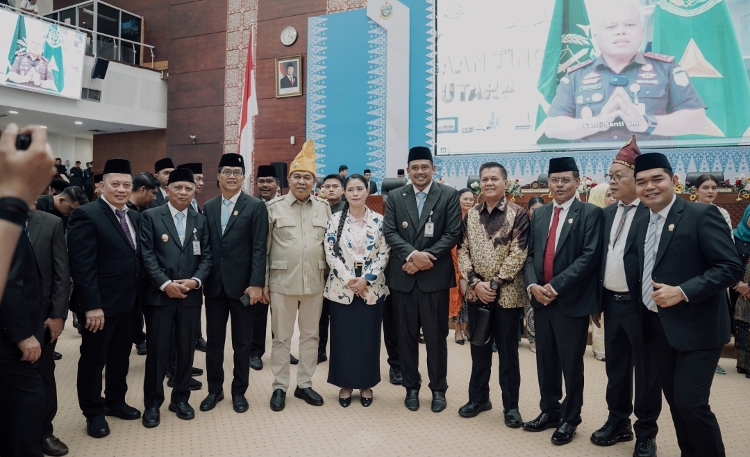 Bunda Yin Hadiri Rapat Paripurna HUT ke-78 Sumut, Gubernur Bobby Nasution Tekankan Kolaborasi Menuju Daerah Berdaya Saing