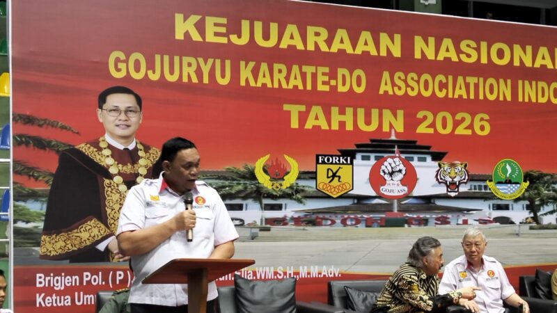 Dahnil Ginting Apresiasi Semangat Atlet di Pembukaan Kejurnas Gojuryu Karate-Do Indonesia 2026