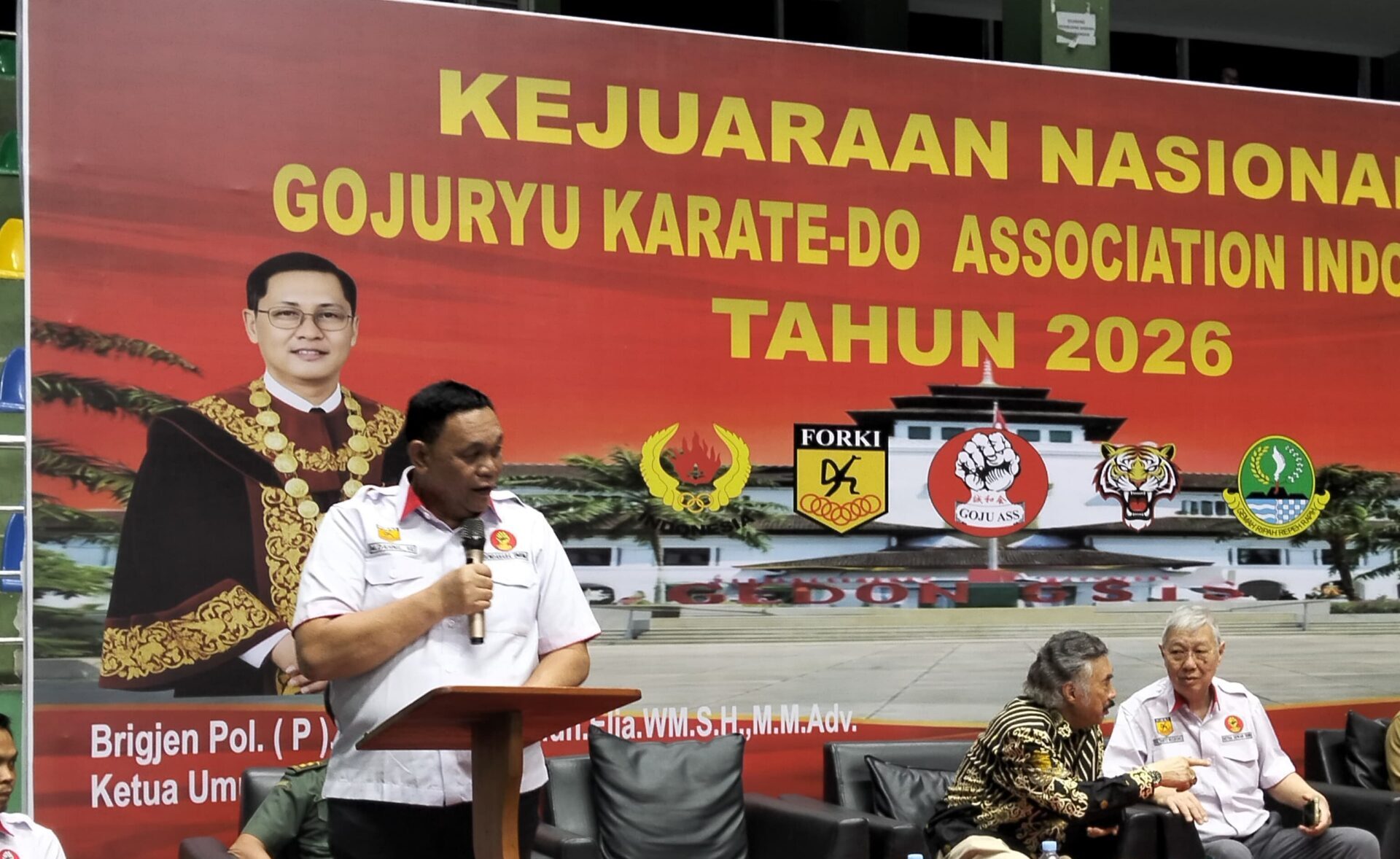 Dahnil Ginting Apresiasi Semangat Atlet di Pembukaan Kejurnas Gojuryu Karate-Do Indonesia 2026