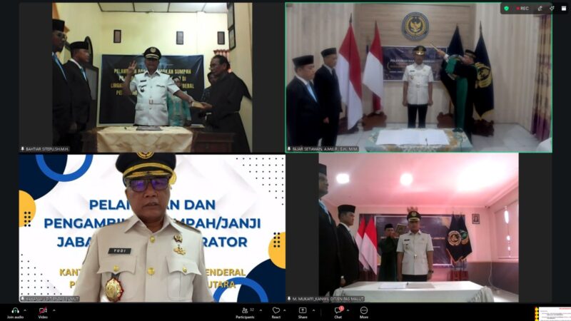 Yudi Suseno Lantik Pejabat Administrator, Tekankan Komitmen Kerja dan Anti Zona Nyaman