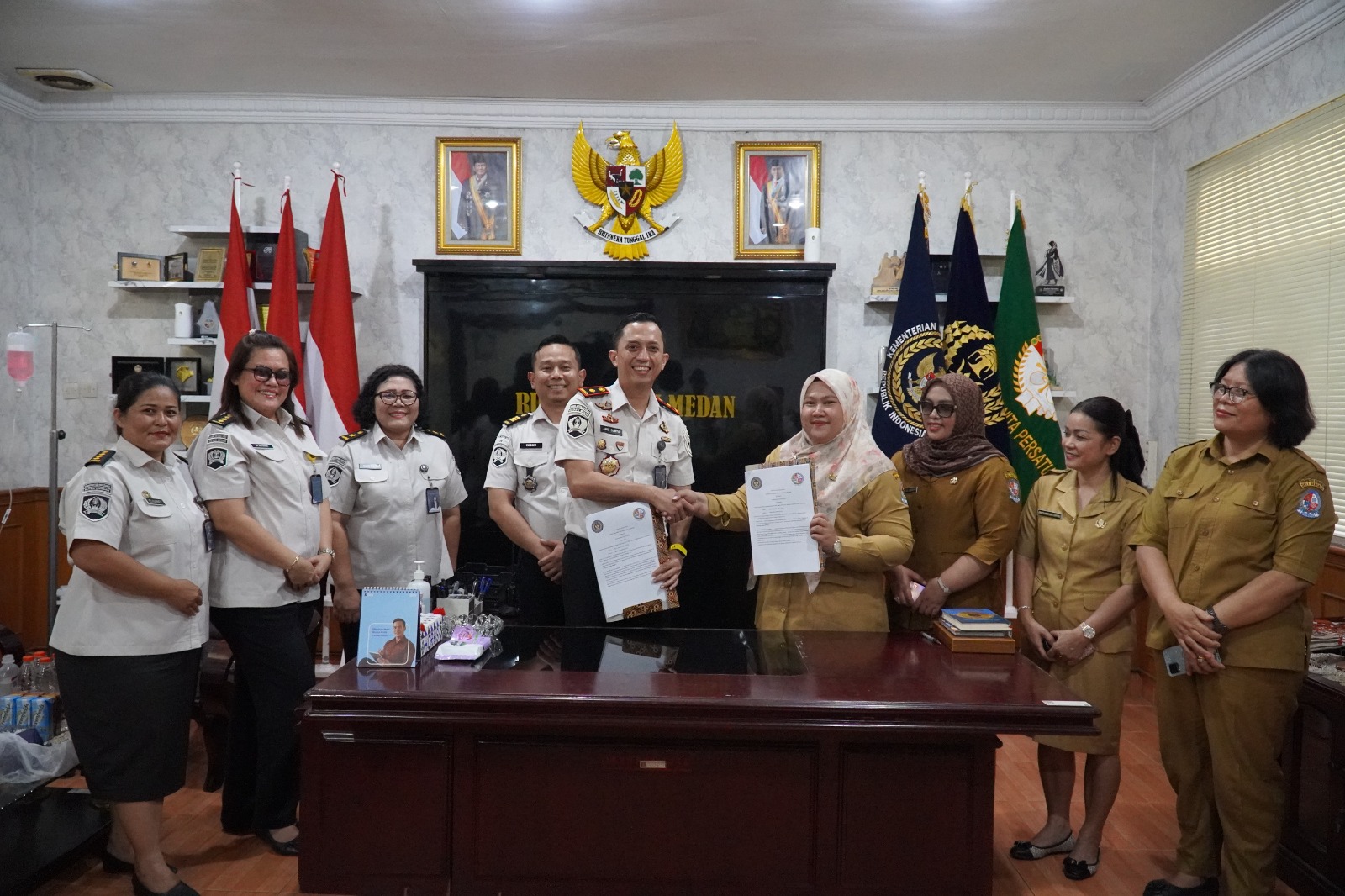 Rutan Kelas I Medan Teken MoU Layanan Kesehatan Bersama Puskesmas Muliorejo
