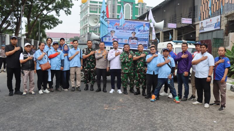 May Day “Agak Laen” di Medan, KSPSI AGN Sumut Jalan Santai Hingga Donor Darah Bareng TNI-Polri