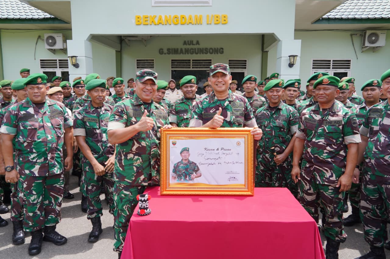 Pangdam I/BB Tekankan kepada Personil Bekangdam l/BB Pentingnya Profesionalisme, Disiplin, dan Loyalitas