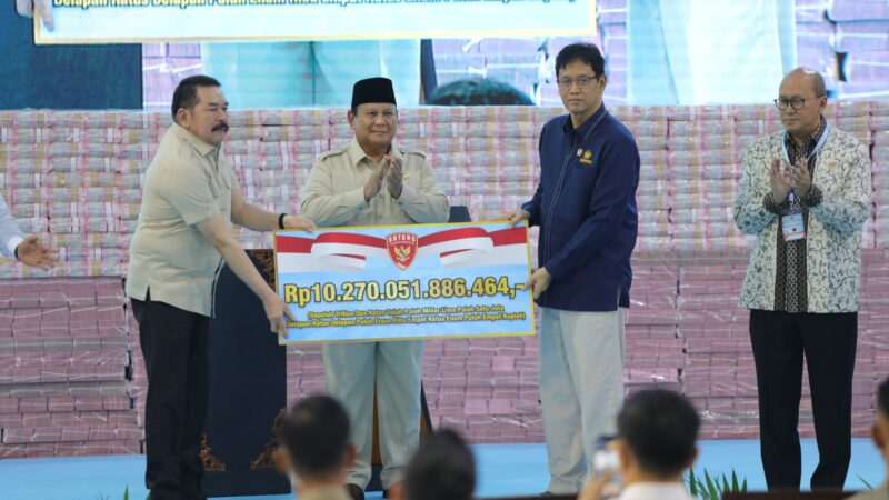 Satgas PKH Setor Rp10,2 Triliun ke Kas Negara dan Kuasai Kembali Jutaan Hektare Kawasan Hutan