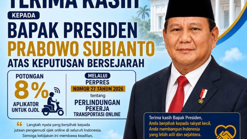 MIRA Apresiasi Presiden Prabowo, Nilai Perpres Perlindungan Ojol sebagai Langkah Bersejarah