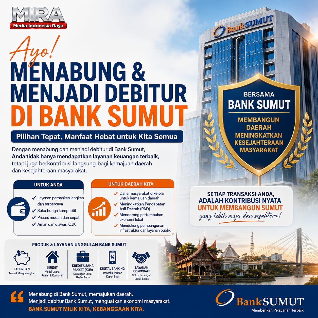 Muhri Fauzi Hafiz Sebut Tak Hanya Bayar Pajak, Namun Menjadi Nasabah Bank Sumut juga Bisa Meningkatkan PAD