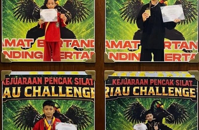 Siswa MIN 5 Medan Borong 4 Medali Kejuaraan Pencak Silat Riau Challenge 2 Piala Kemenpora