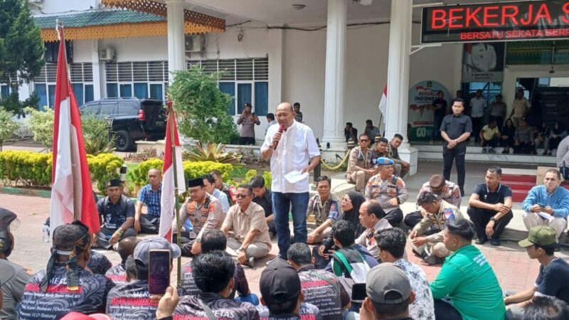 May Day 2026 di Kabupaten Langkat Berlangsung Damai, Sunarman Kawal Aspirasi Buruh Bersama Bupati