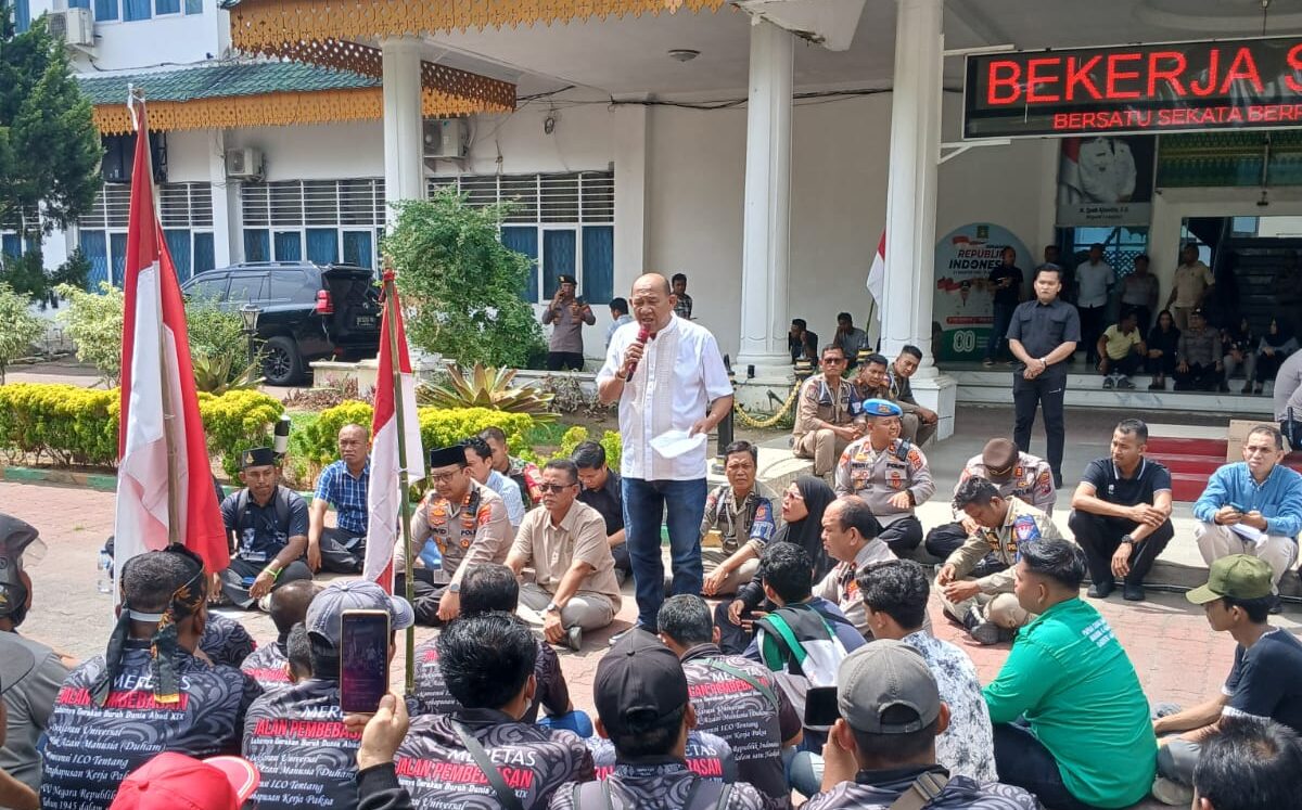 May Day 2026 di Kabupaten Langkat Berlangsung Damai, Sunarman Kawal Aspirasi Buruh Bersama Bupati