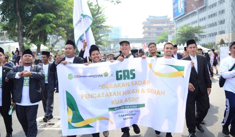 APRI Medan Sumut Gaungkan GAS Nikah di CFD, Dorong Kesadaran Pencatatan Pernikahan Resmi