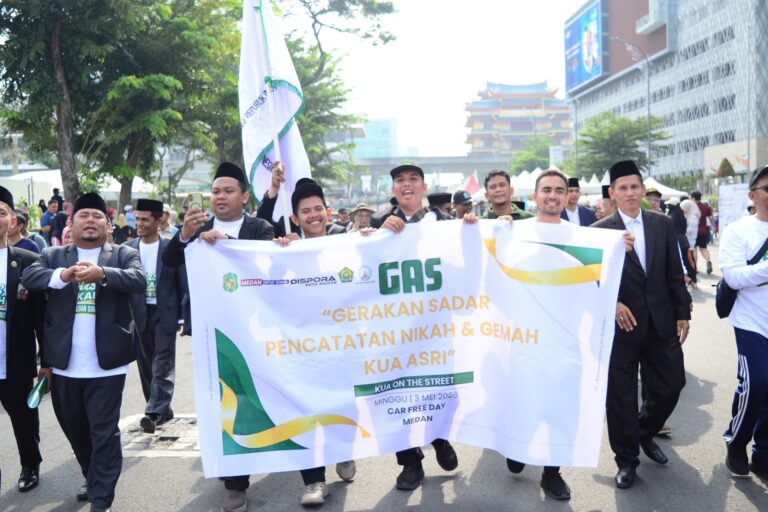 APRI Medan Sumut Gaungkan GAS Nikah di CFD, Dorong Kesadaran Pencatatan Pernikahan Resmi