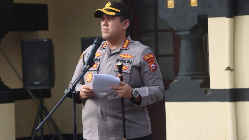 Polresta Serang Kota Komitmen Berikan Sanksi Tegas terhadap Personel yang Melakukan Pelanggaran
