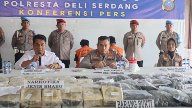 Ungkap Sindikat Narkoba Internasional, Polresta Deliserdang Tuai Apresiasi Luas