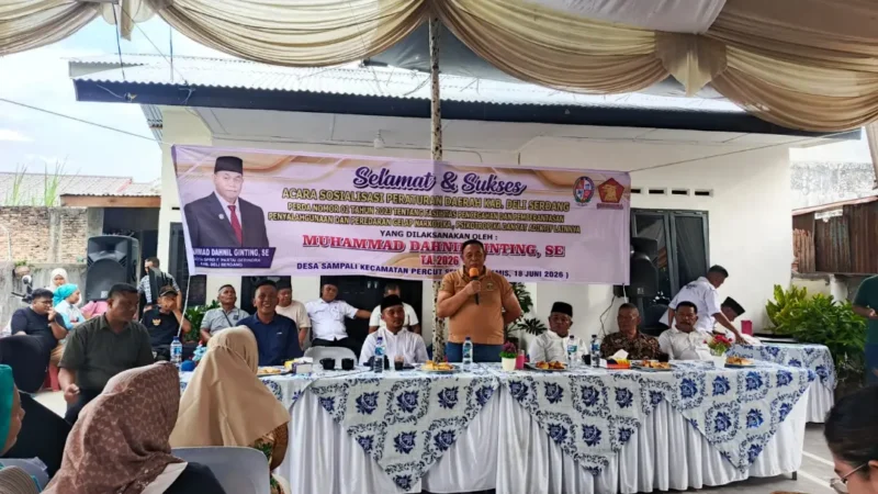 Anggota DPRD Deli Serdang Fraksi Gerindra Gelar Sosper di Desa Sampali, Disertai Layanan Kesehatan Gratis