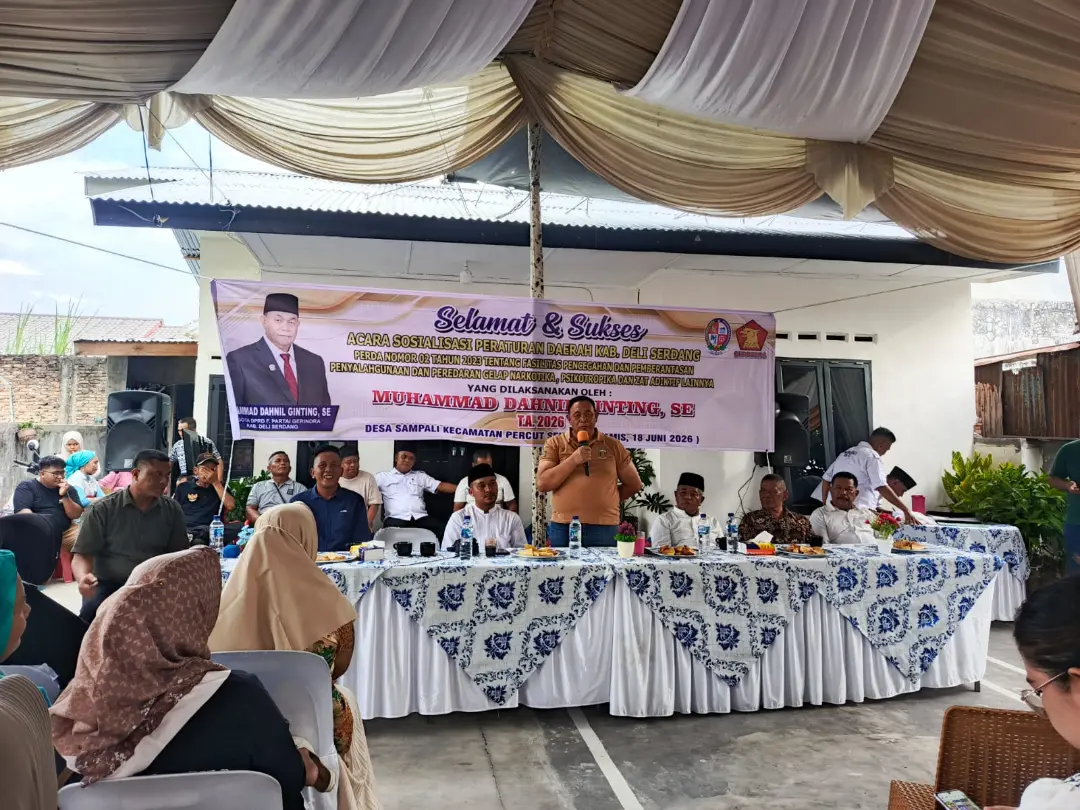 Anggota DPRD Deli Serdang Fraksi Gerindra Gelar Sosper di Desa Sampali, Disertai Layanan Kesehatan Gratis