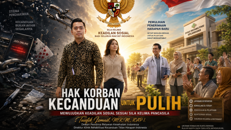 Hak untuk Pulih bagi Korban Kecanduan, Implementasi Sila Kelima Pancasila