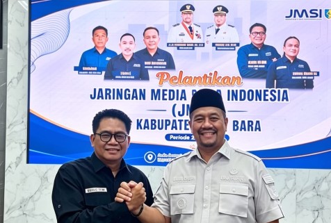Anto Genk Didorong Pimpin PWI Sumut Saat Pelantikan JMSI Batu Bara yang Dihadiri Bupati Baharuddin