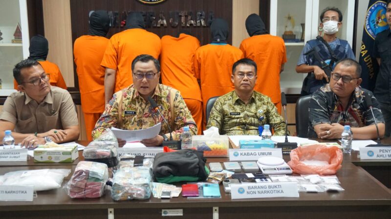 BNNP Sumut Ungkap Dua Kasus Narkotika, Amankan 714 Gram Sabu dan Selamatkan 5.507 Anak Bangsa