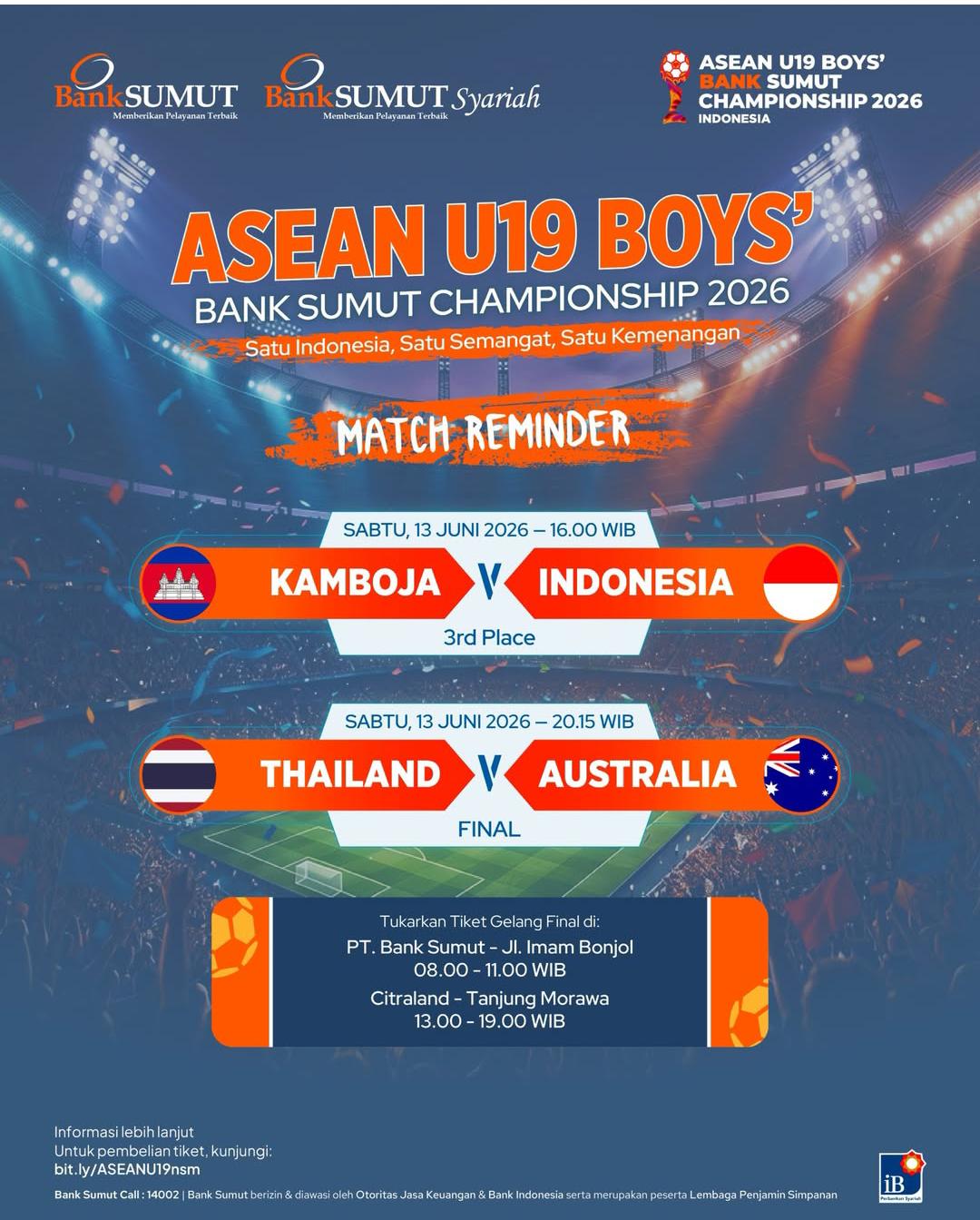 Sukses Menjadi Sponsor Utama AFF U-19, Bunda Yin Apresiasi Bank Sumut