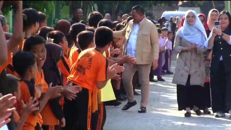 Ribuan siswa SD Di Desa Sampali Percut Seituan Minta Program MBG Di Lanjutkan