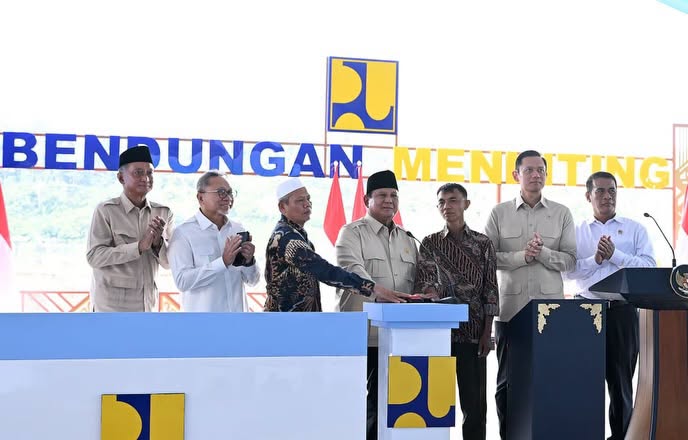 Presiden Prabowo Resmikan Lima Bendungan Senilai Rp9,79 Triliun, Perkuat Ketahanan Pangan dan Irigasi 39.540 Hektare