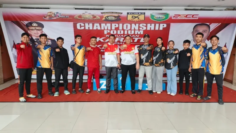 Bendahara Umum GojuAss Muhammad Dahnil Ginting Hadiri Pembukaan Kejuaraan Karate Piala Kapolda Sumatera Selatan 2026