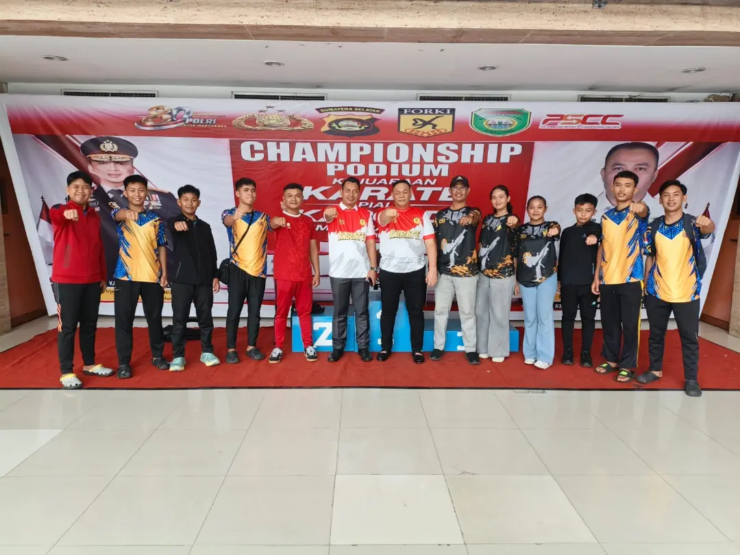 Bendahara Umum GojuAss Muhammad Dahnil Ginting Hadiri Pembukaan Kejuaraan Karate Piala Kapolda Sumatera Selatan 2026