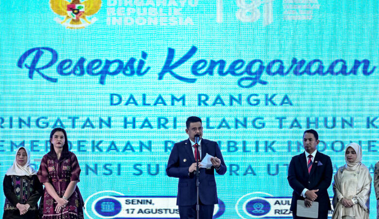Gubernur Bobby Nasution: Kemerdekaan Harus Diisi Kerja Nyata dan Kolaborasi Menuju Indonesia Emas 2045