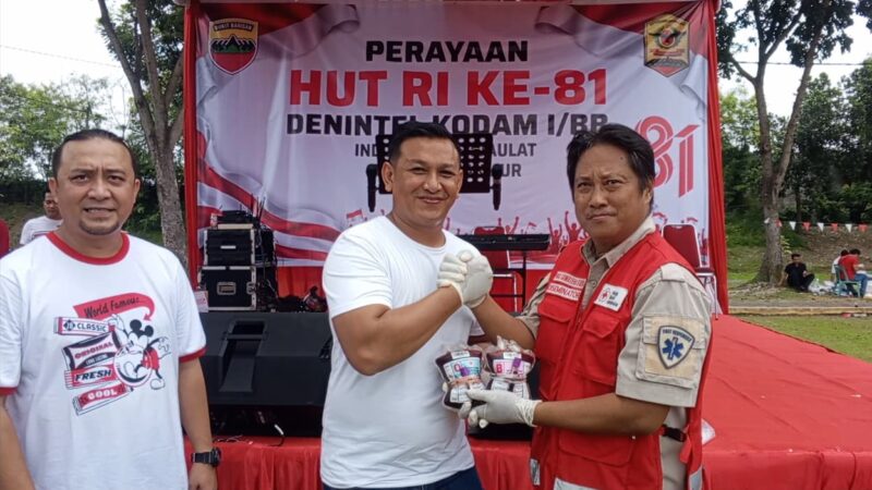 37 Kantong Darah Jadi Wujud Bakti Denintel dalam Perayaan HUT RI ke-81