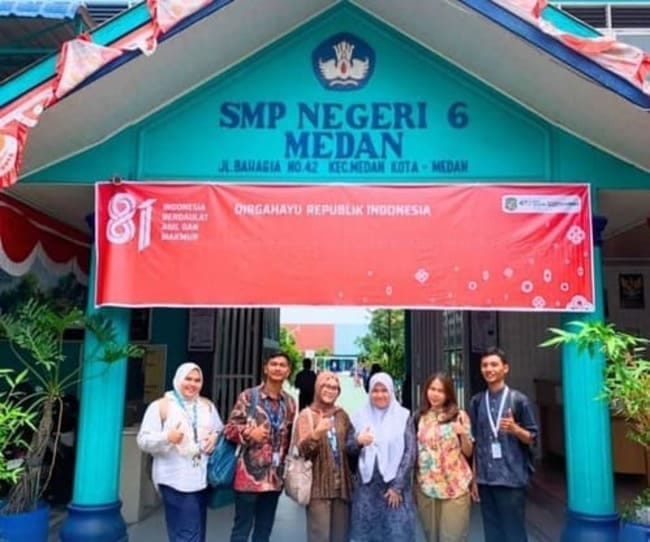 UPT SMP Negeri 6 Medan Mengikuti Seleksi UOB My Digital Space in Collaboration with Ruangguru