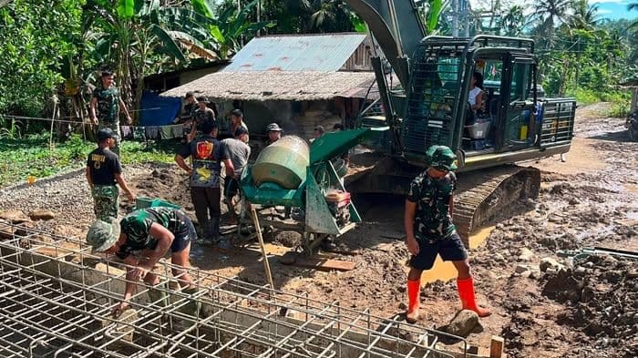 Kodam I Bukit Barisan Kebut Pembangunan Jembatan Yo’o di Nias, Progres 48 Persen